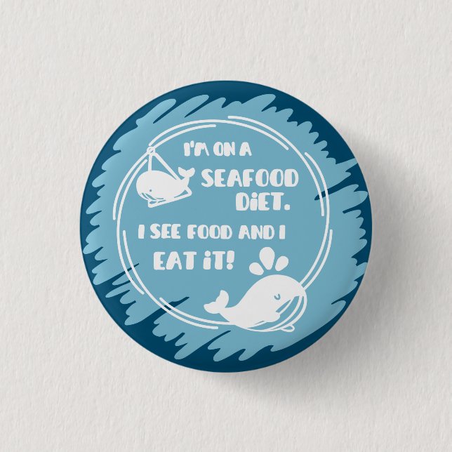 Macaron Rond 2,50 Cm Bouton Motivational Whale (Devant)