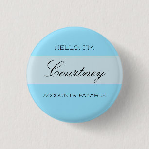 Macaron Rond 2,50 Cm Bouton Nametag personnalisé avec titre de travail