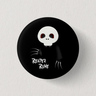 Macaron Rond 2,50 Cm Bouton noir de Reaper Rune