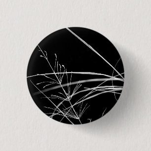 Macaron Rond 2,50 Cm Bouton noir et blanc Abstrait