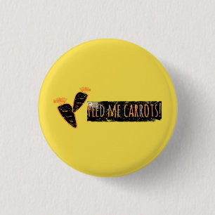 Macaron Rond 2,50 Cm Bouton Nourris-moi de carottes