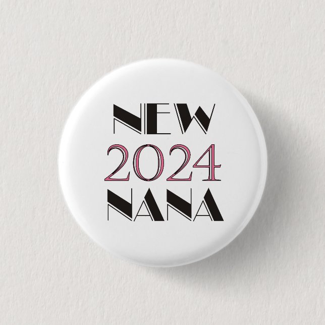 Macaron Rond 2,50 Cm Bouton Nouveau Nana 2024 (Devant)