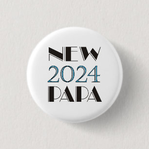 Macaron Rond 2,50 Cm Bouton Nouveau Papa 2024