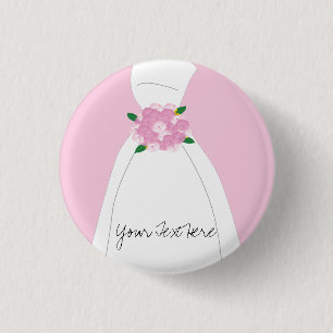 Macaron Rond 2,50 Cm Bouton nuptiale rose