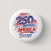 Bouton patriotique du 250e anniversaire des États-