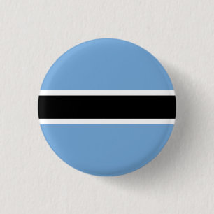 Macaron Rond 2,50 Cm Bouton patriotique du drapeau du Botswana