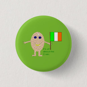 Macaron Rond 2,50 Cm Bouton Patriotique Irish Egg