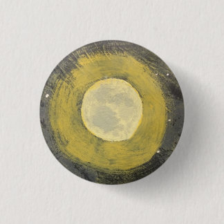 Macaron Rond 2,50 Cm Bouton peint de lune