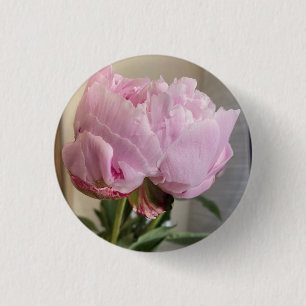Macaron Rond 2,50 Cm Bouton Peony rose