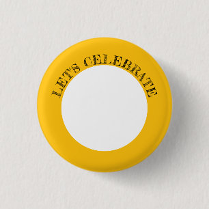 Macaron Rond 2,50 Cm Bouton Personnalisable Fêtons