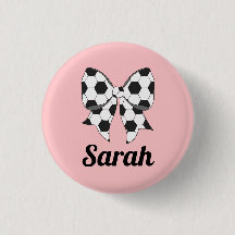 Bouton personnalisé avec ruban en forme de ballon 