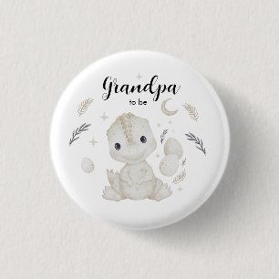 Macaron Rond 2,50 Cm Bouton personnalisé Cute Boho Dinosaure futur gran