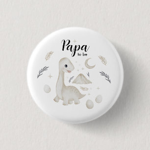 Macaron Rond 2,50 Cm Bouton personnalisé Cute Boho Dinosaure Papa à ven