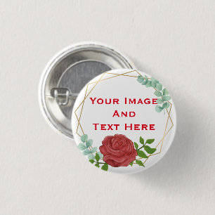 Macaron Rond 2,50 Cm Bouton personnalisé Image et texte