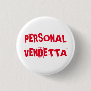Macaron Rond 2,50 Cm Bouton personnel de vendetta