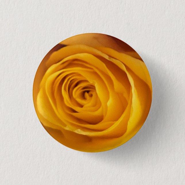 Macaron Rond 2,50 Cm Bouton photo Rose jaune (Devant)