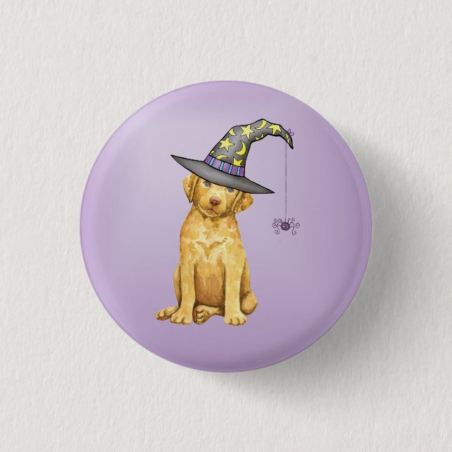 Macaron Rond 2,50 Cm Bouton Pinback Chessie Witch (Devant)