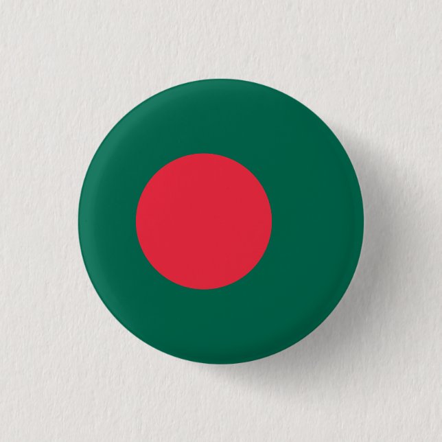 Macaron Rond 2,50 Cm Bouton Pinback du drapeau patriotique bangladais (Devant)