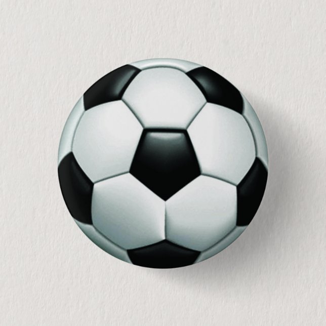 Macaron Rond 2,50 Cm Bouton Pinback rond du ballon de football (Devant)