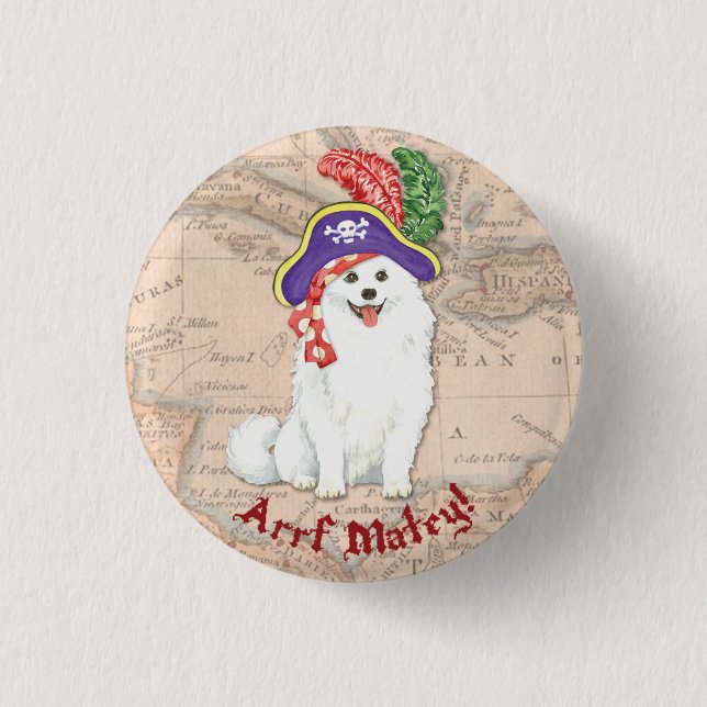 Macaron Rond 2,50 Cm Bouton Pirate Eskie Pinback (Devant)