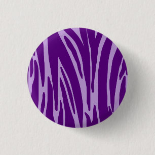 Macaron Rond 2,50 Cm Bouton Poster de animal violet