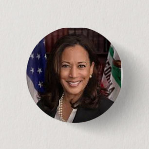 Macaron Rond 2,50 Cm Bouton présidentiel Kamala Harris 2024