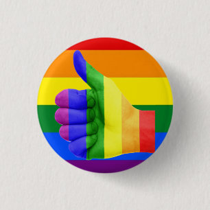 Macaron Rond 2,50 Cm Bouton Pride