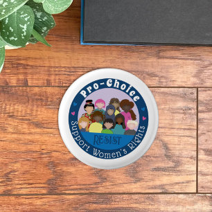 Macaron Rond 2,50 Cm Bouton Pro-Choice Support pour les droits des femm