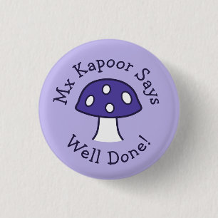 Macaron Rond 2,50 Cm Bouton Purple Mushroom Well Done