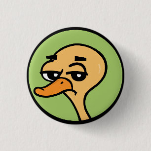 MACARON ROND 2,50 CM BOUTON ROND DE CANARD DRÔLE DE BANDE DESSINÉE