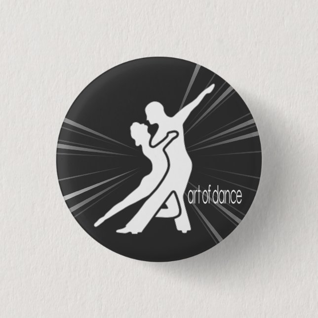 Macaron Rond 2,50 Cm Bouton rond de logo blanc (Devant)