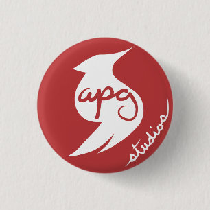 Macaron Rond 2,50 Cm Bouton rond de logo de studios d'APG