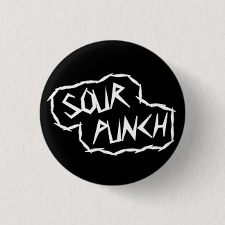 Macaron Rond 2,50 Cm Bouton rond de logo (noir)