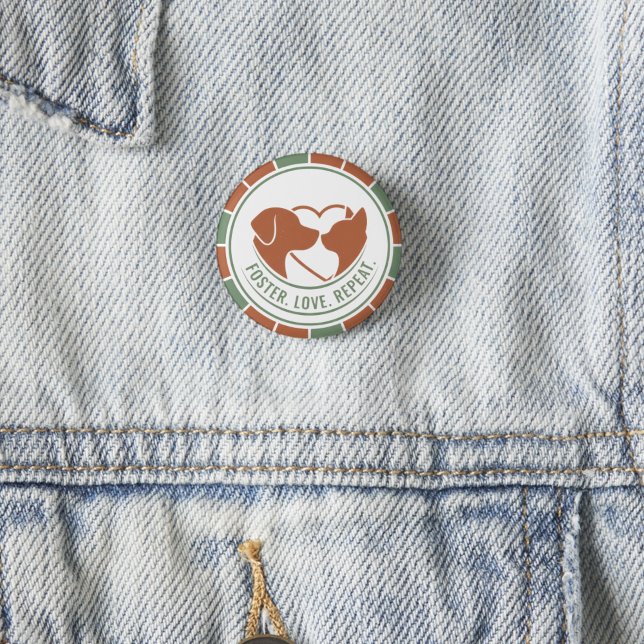 Macaron Rond 2,50 Cm Bouton Rond de Sauvetage des Animaux Rétro (Retro Pet Rescue appreciation button)