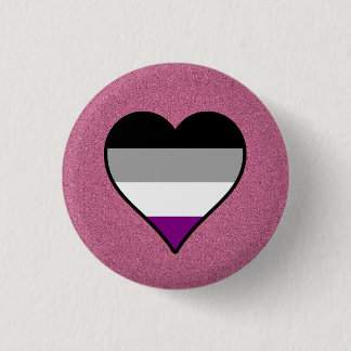 Macaron Rond 2,50 Cm Bouton rose du coeur de la fierté sexuelle