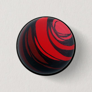 Macaron Rond 2,50 Cm Bouton rouge de Chakra