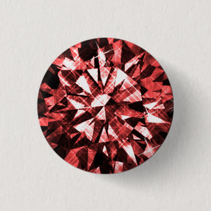 Macaron Rond 2,50 Cm Bouton ROUGE de DIAMANT