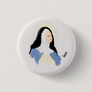 Macaron Rond 2,50 Cm Bouton : Saint Béatrice