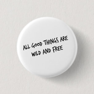 Macaron Rond 2,50 Cm Bouton sauvage et libre