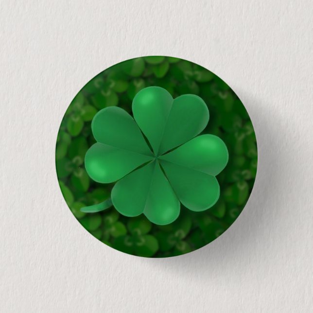 Macaron Rond 2,50 Cm Bouton shamrock (Devant)
