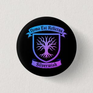 Macaron Rond 2,50 Cm Bouton SilverWish/broche Dégradé bleu-violet