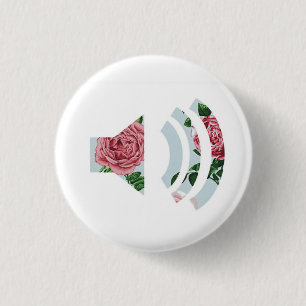 Macaron Rond 2,50 Cm Bouton Son Floral