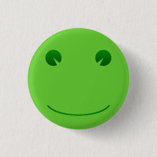 Macaron Rond 2,50 Cm Bouton Sourire grenouille