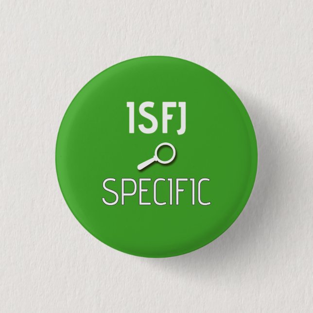 Macaron Rond 2,50 Cm Bouton "spécifique" d'ISFJ (Devant)