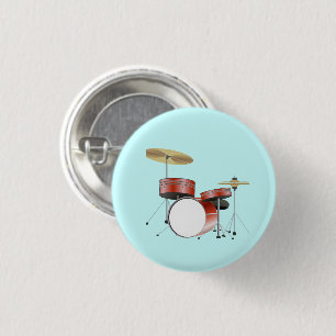 Macaron Rond 2,50 Cm Bouton tambour ensemble