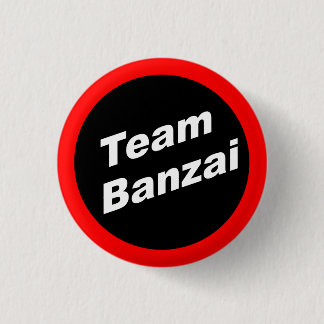 Macaron Rond 2,50 Cm Bouton Team Banzai Small