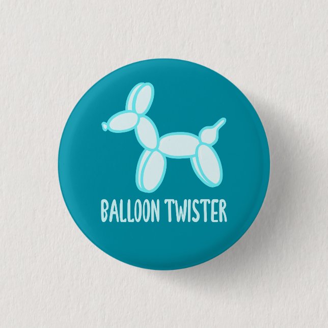 Macaron Rond 2,50 Cm Bouton torsadé (bleu clair) (Devant)