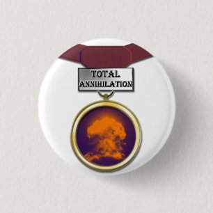 Macaron Rond 2,50 Cm Bouton total de médaille d'annihilation