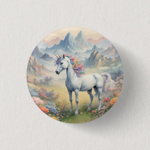 Macaron Rond 2,50 Cm Bouton Unicorn