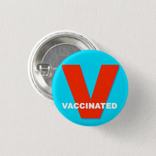 Macaron Rond 2,50 Cm Bouton Vaxxte Vaccination Vacciné